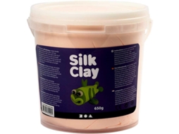 Massa De Modelar Silk Clay, 650 G, Bege Claro, Flexível E Macia.