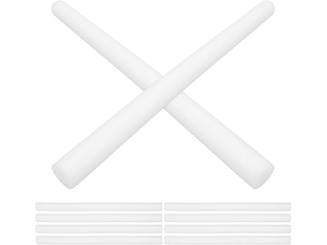 10 Bâtonnets Mousse Epe Solides Diamètre 4 Cm X 61 Cm, Acessórios Embalagem Multiusos Proteção Objetos