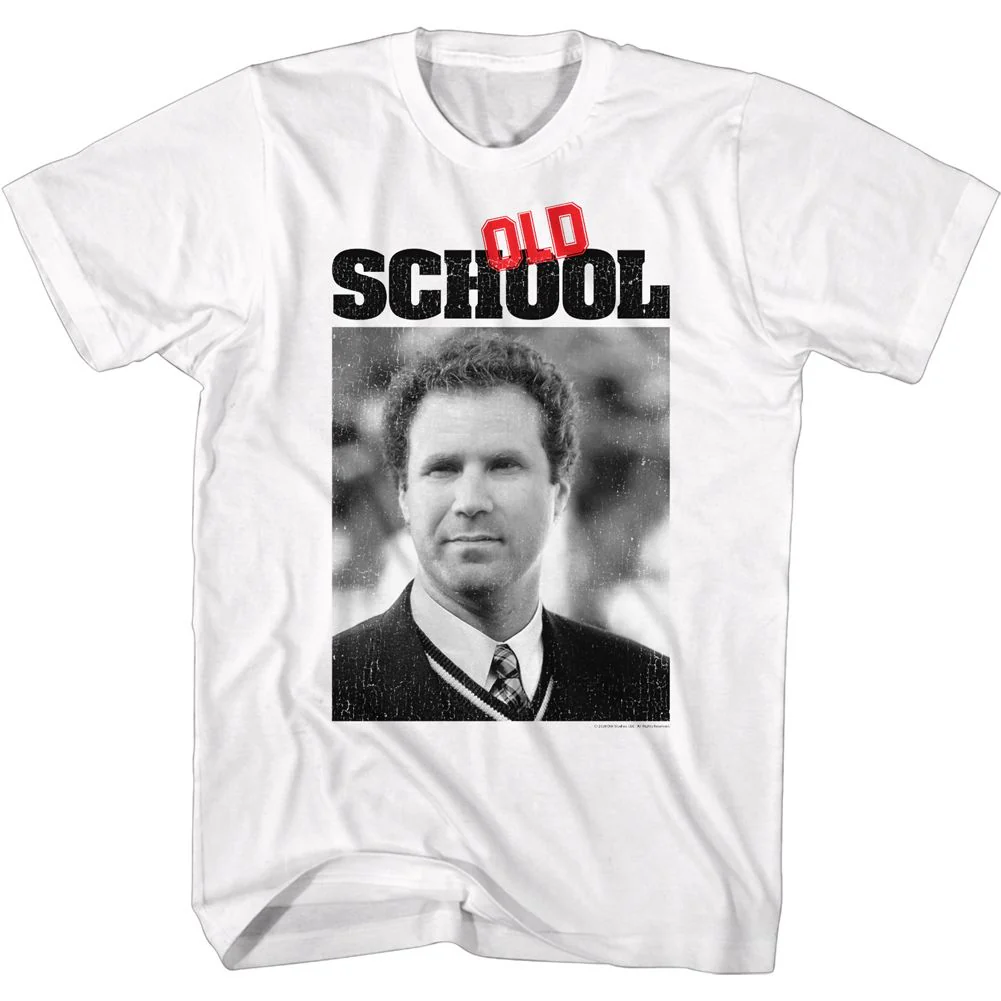 Unisex Adult T-shirt Rockinstone Old School Movie Frank And Logo White Sizexxxl