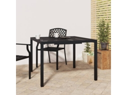 Mesa de Jardim - Mesa Externa 100x100x72 Cm Aço Antracite HARLANV1