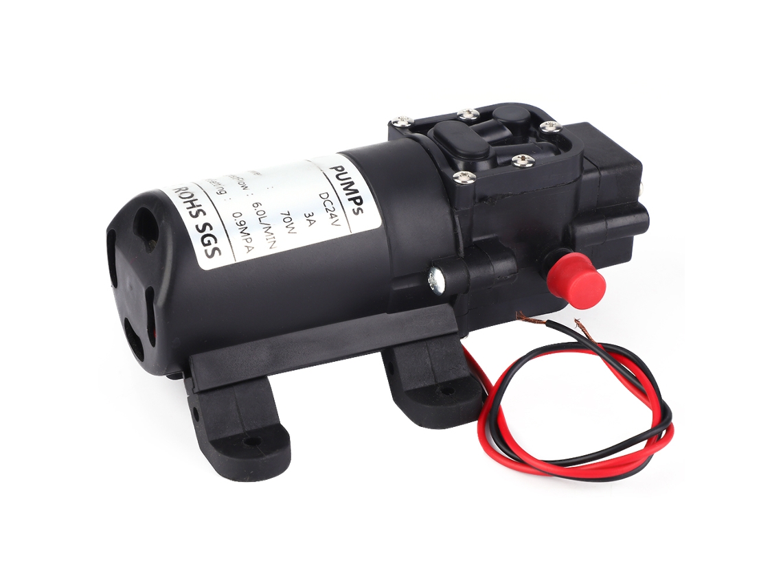 Bomba De Água De Diafragma Laxiscreed 24v, 70w, Sucção Única Com Tubo Reto Bidirecional