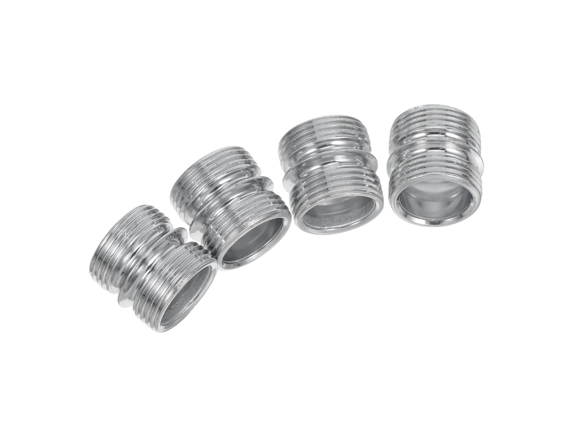 Conectores De Prateleira Metal Zerodeko, Peças De Armazenamento, Design Com 4 Encaixes Duplos, Cabeça Roscada De Bambu