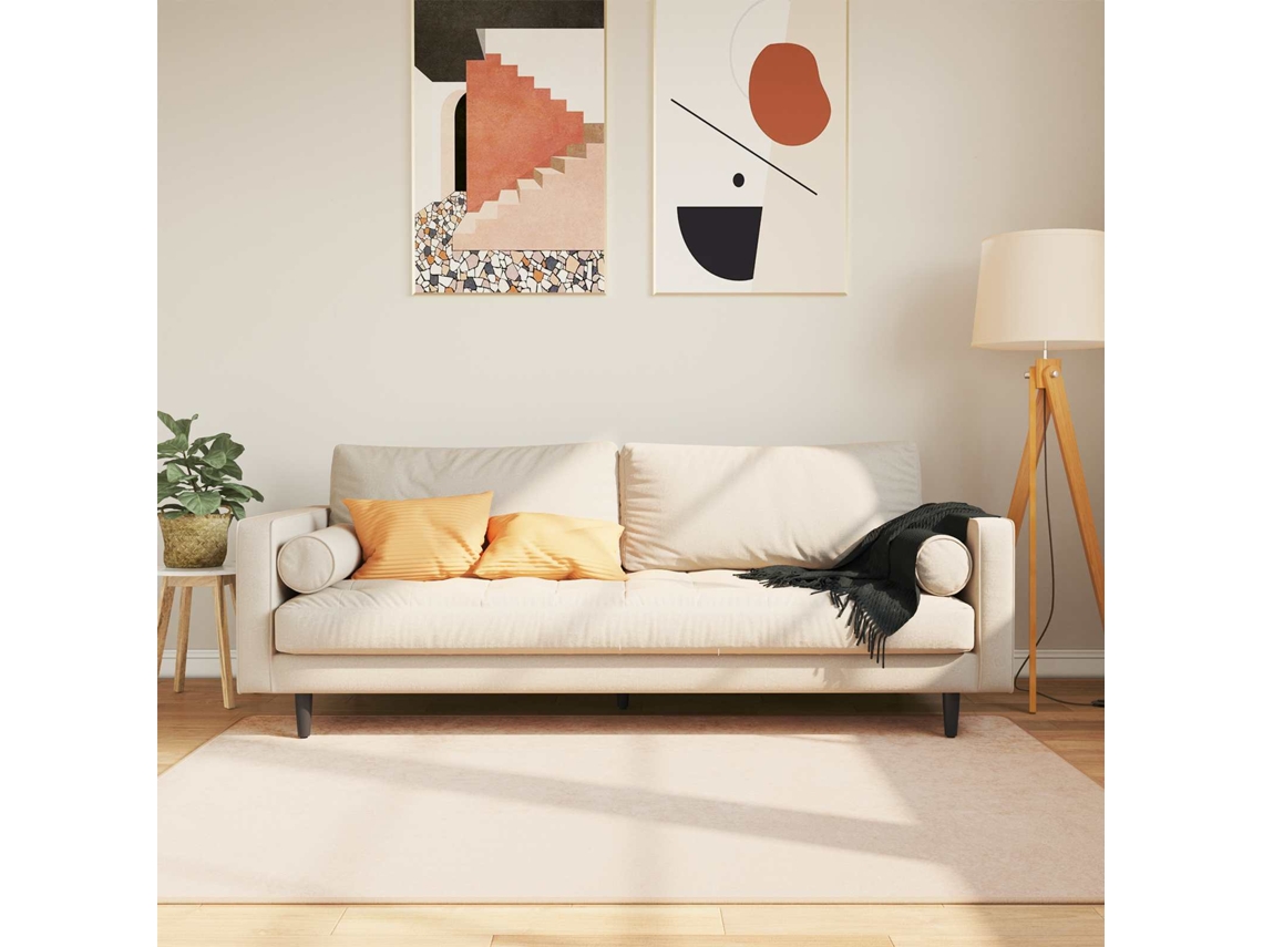 Vidaxl Passadeira Marsa Creme 120 X 170 Cm Poliéster E Pvc