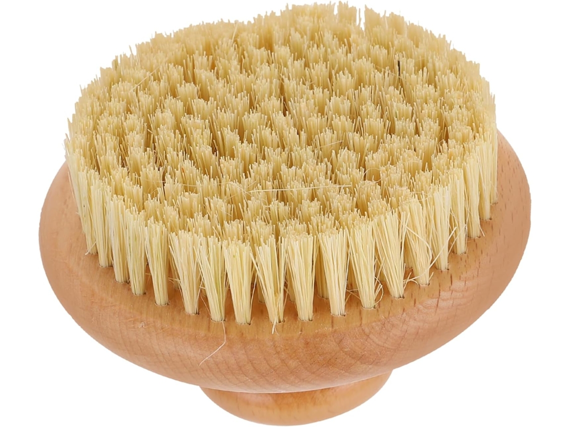 Escova Esfoliante Corporal Valiclud De Madeira E Sisal, Esfoliação Suave Para Pele Seca, Ideal Para Uso Diário Feminino