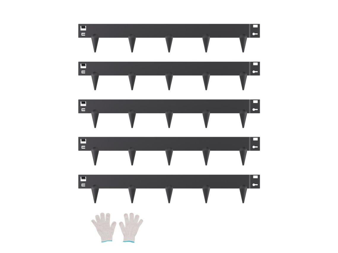Conjunto De Bordaduras Metálicas Para Jardim Em Aço Galvanizado 990x156x1,5mm Tekmaquinas