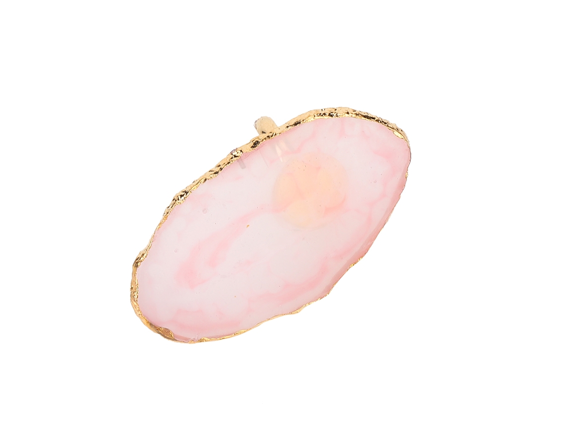 Prato De Mistura De Esmalte Em Resina Para Arte De Unhas Com Apoio Ajustável E Design Elegante Rosa
