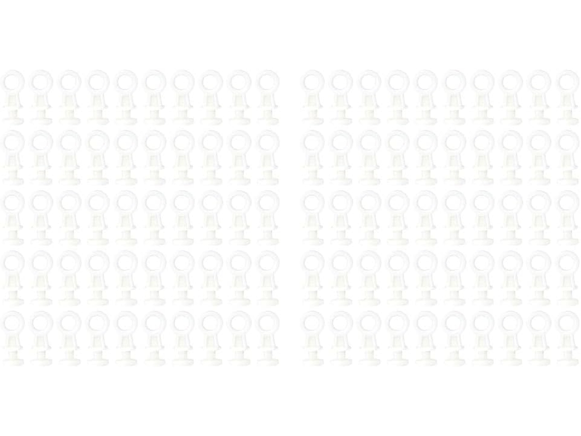 Besportble 200 Rodízios Silenciosos Para Trilhos De Cortina Plástico Bege, Leves E Fáceis De Instalar, Ideais Para