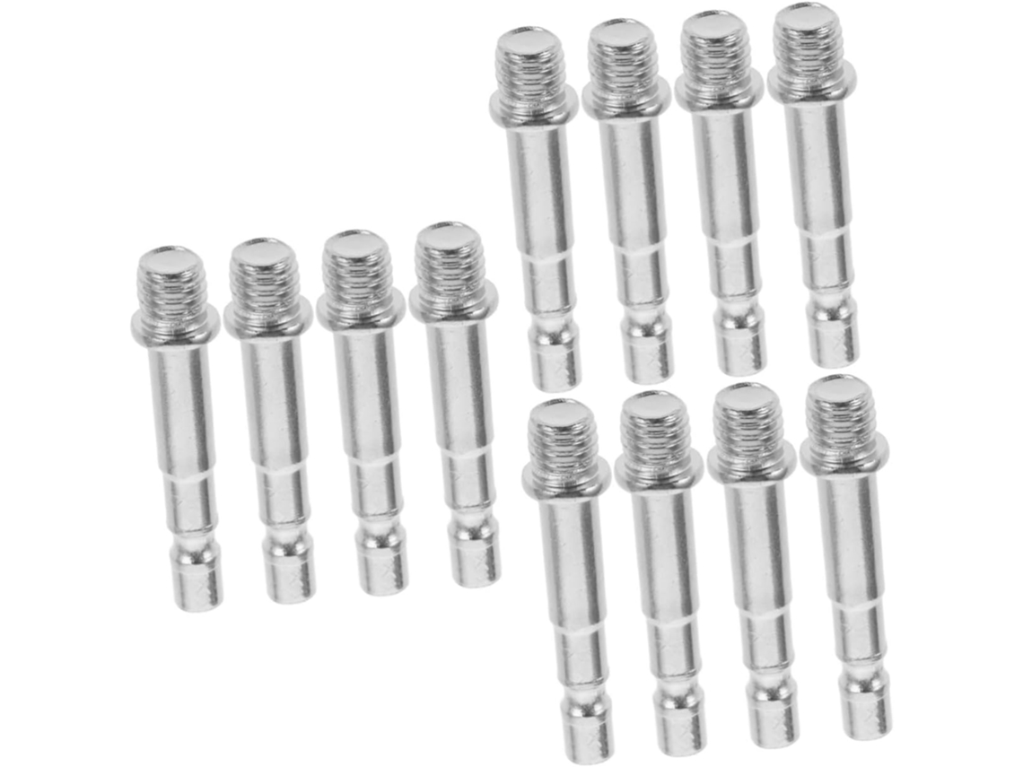 Kit Com 12 Adaptadores De Rosca Para Microfone Para Pedestal Extensor, Prático E Compatível Com A Maioria Dos Modelos.