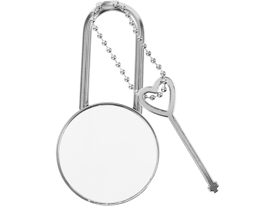 Cadeado Pequeno De Metal Prateado Com Chave Da Jojofuny, Fácil De Transportar E Instalação Rápida, Ideal Para Malas E