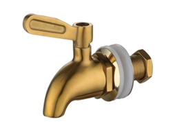 Dispensador De Água Giratório De Aço Inoxidável 304 Para Suco, Cerveja E Bebidas (ouro, 16mm)