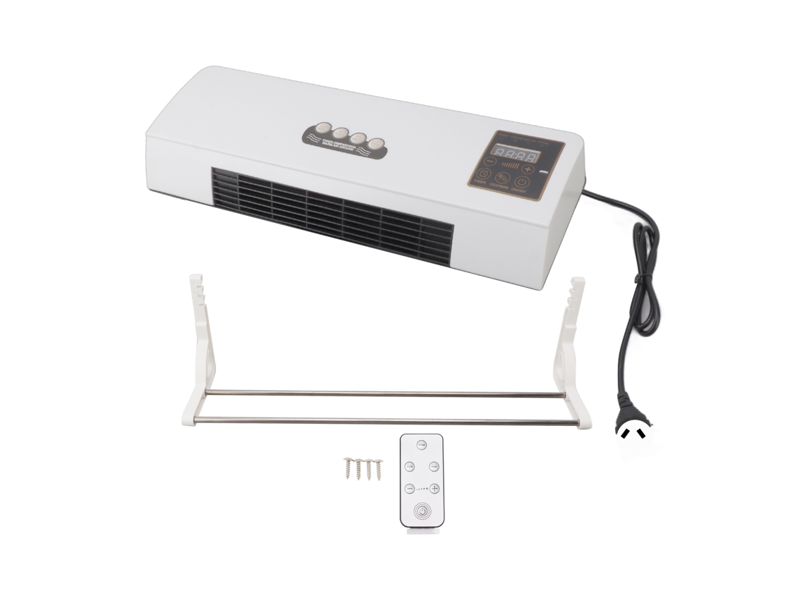 Aquecedor Elétrico Na Parede Com Controle Remoto Laxiscreed Ideal Para Ambiente Quente E Confortável