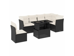 Garden Sofa Set, Garden Sofa Sets Vidaxl Preto Rattan / Vime (n/a)