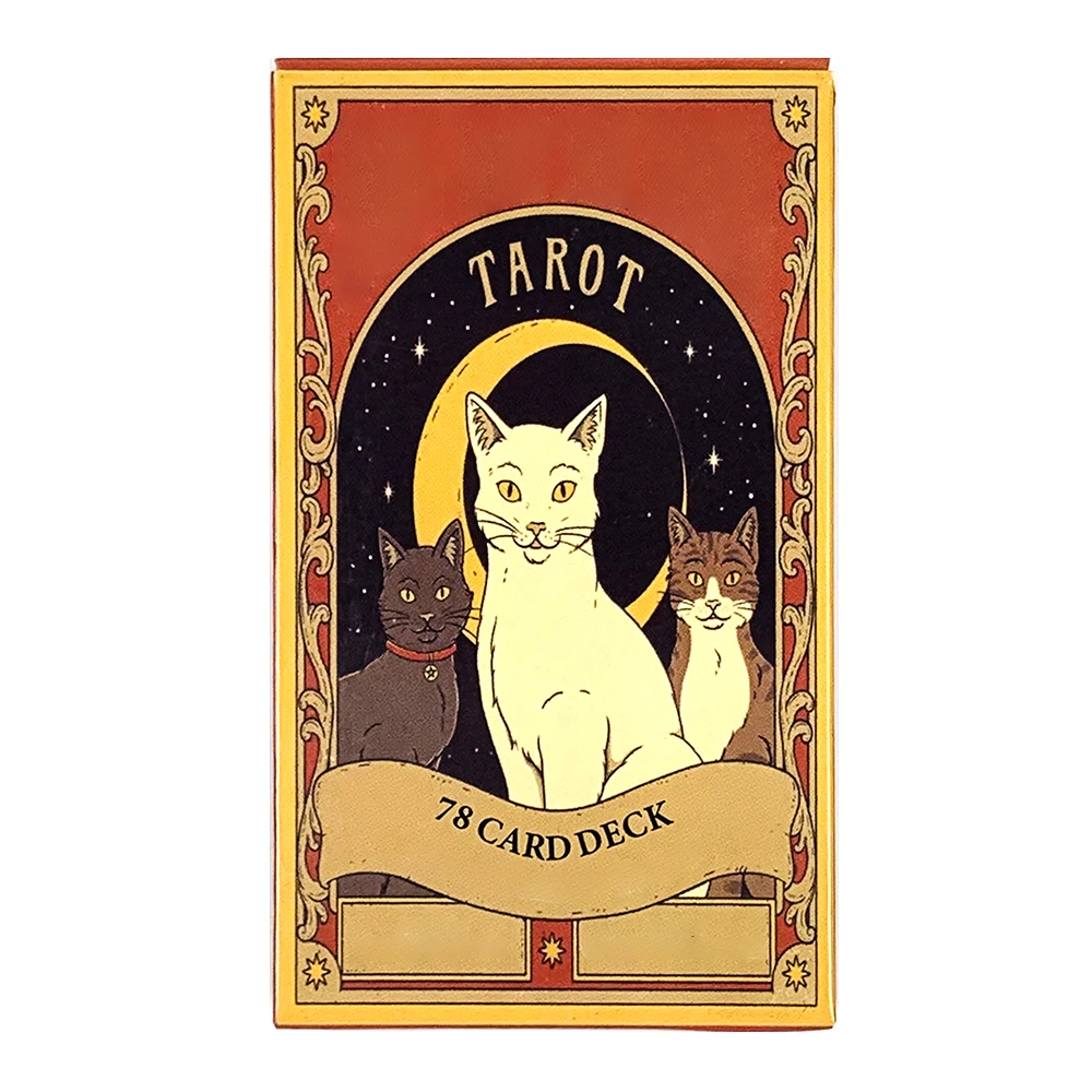 Baralho De Tarô (multicolorido), 78 Cartas, Cartas Únicas, Ideal Para Amantes De Gatos E Entusiastas Do Tarô.