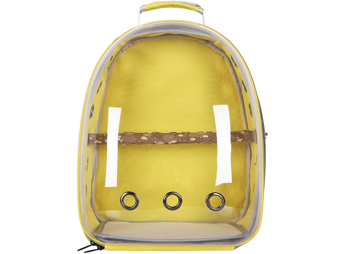 Gaiola de Transporte para Papagaios Mochila Transparente Espaço Capsula Respirável S/MARCA