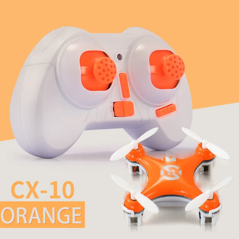(laranja) Quadricóptero Controlado Remotamente 2.4g De 4 Canais Com Luzes Led