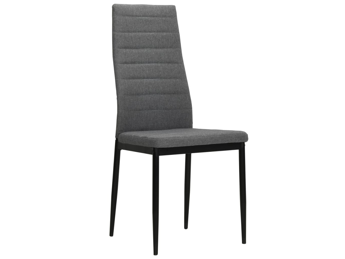 Cadeiras de Jantar 2 Pcs Tecido Cinzento Claro MAISON EXCLUSIVE