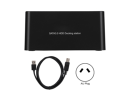 Enclosure Dual Bay Para Hdd/ssd, Suporta 2,5/3,5 Polegadas, Usb3.0, Portátil.