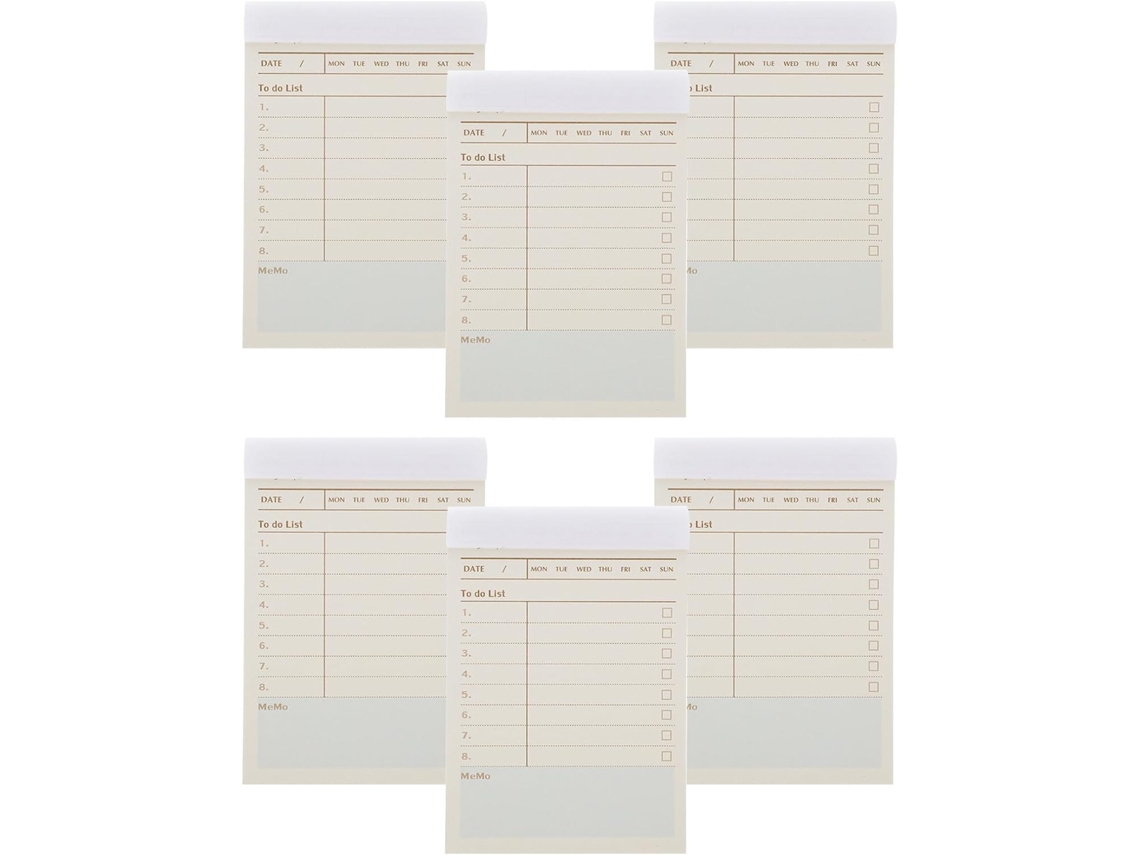 Carnet De Notes Autoadesivo Bege Para Planejamento Quotidienne, Papel Lisse E Portátil, Bloc Note De Poche