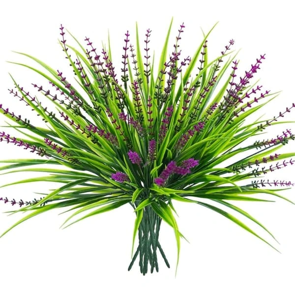 Plantas Artificiais para Exterior, Arbustos de Plástico Resistentes Aos Raios Uv para Vasos Jardim e Varanda, Decoração Interna e Externa BRILVIBERA