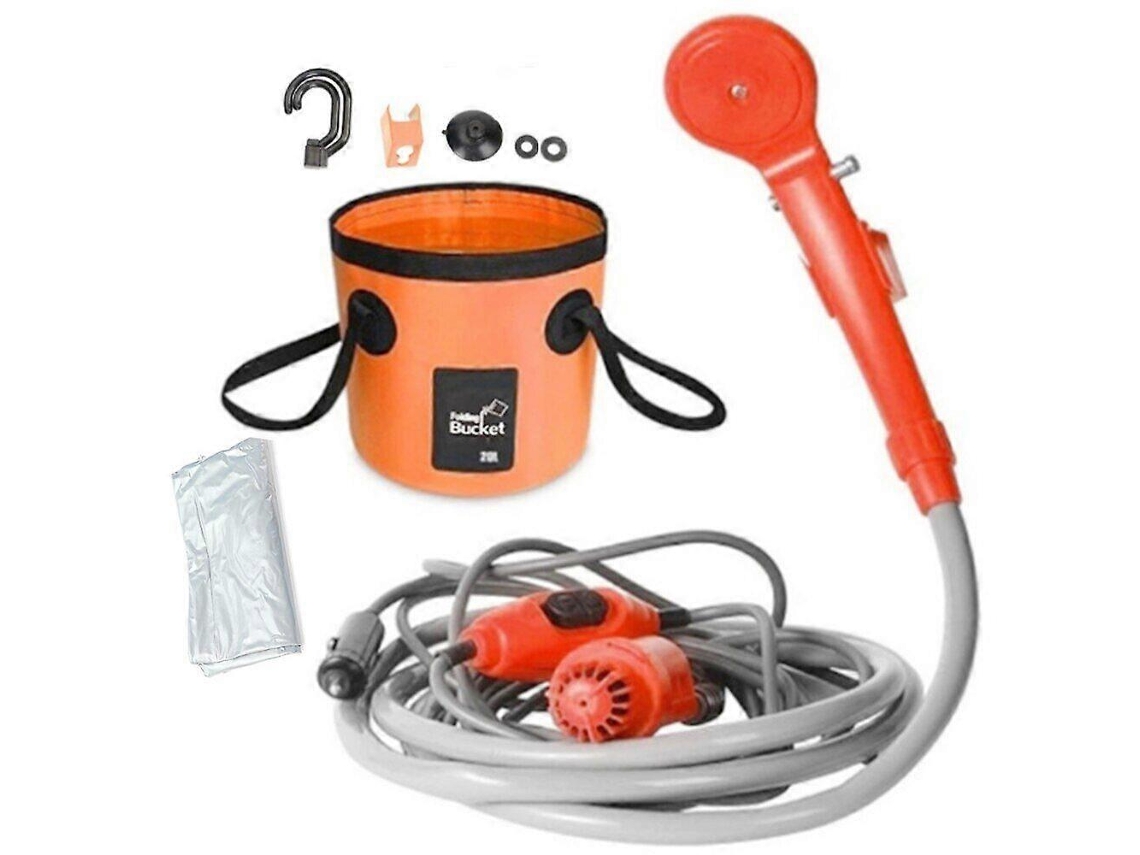 Kit De Bolsa De Água Para Chuveiro Elétrico De Acampamento 12v Para Viagem, Carro, Caminhada, Calças PENGDSJE