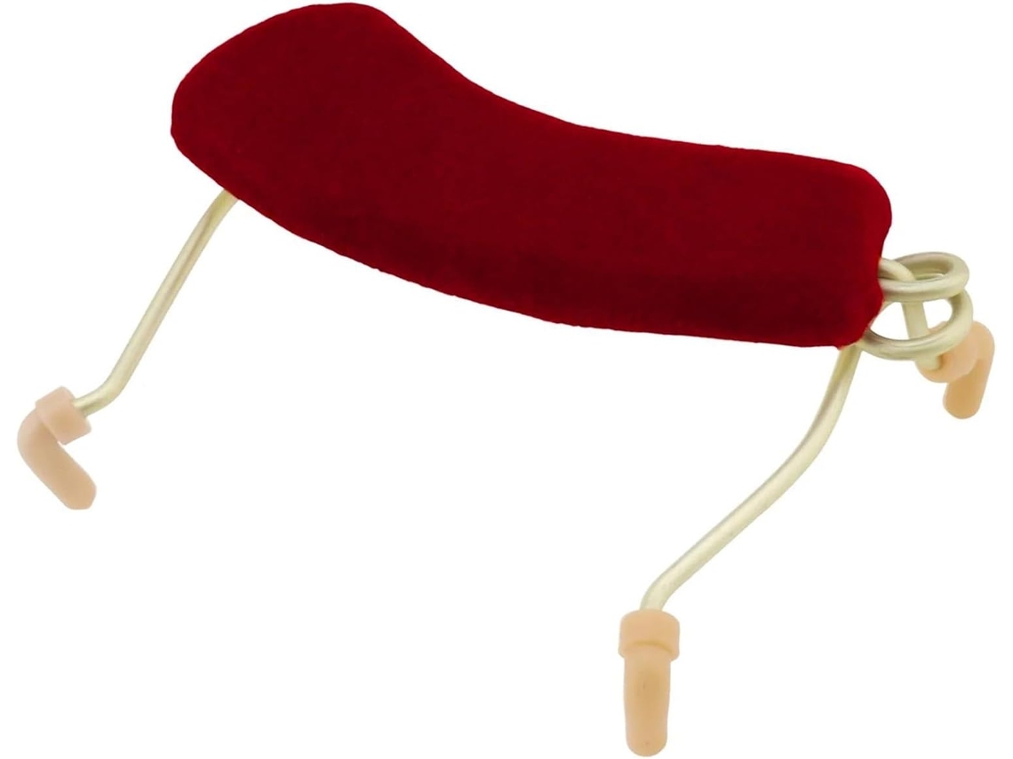 Apoio De Ombro Acolchoado Para Violino, Vermelho