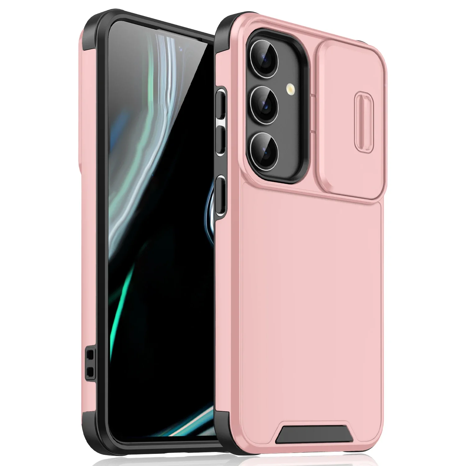 (samsung S24 Plus, Rosa) Capa De Celular Elegante E Resistente A Impactos Para Samsung, Protege A Parte Traseira.