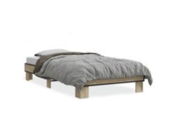 Bed Frame, Bed Frames Vidaxl Marrom Madeira Processada (75 X 190 Cm)