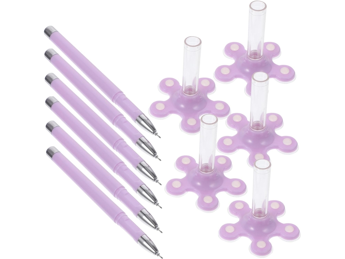 Conjunto De 10 Canetas Multifuncionais Sewacc Com Suporte Para