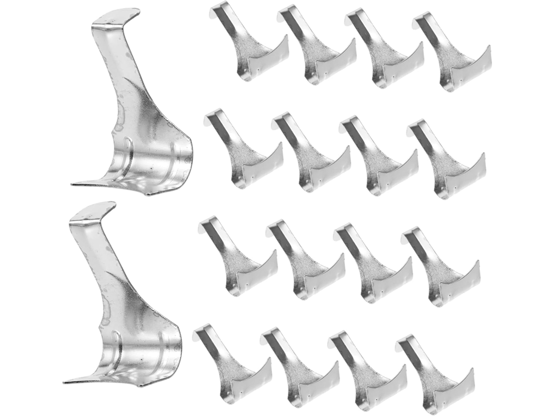 Conjunto De 50 Ganchos Metálicos Para Trilho De Quadros Design Resistente E Prático Fácil Instal Gokoco