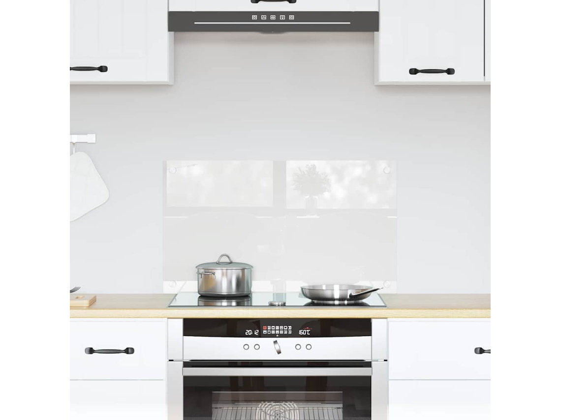 Vidaxl Painel De Cozinha Transparente 70 X 40 Cm Vidro Temperado