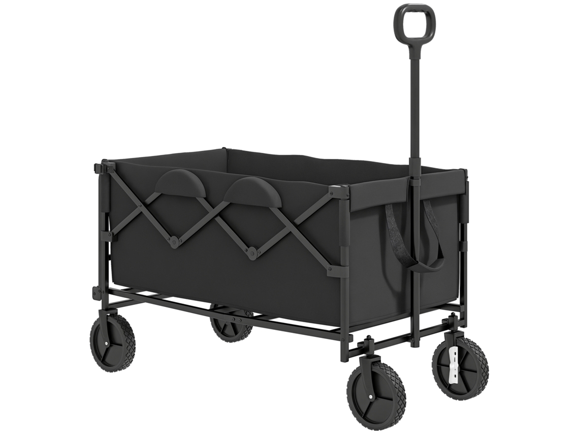 Conjunto de 2 cadeiras dobráveis com braço, para camping e pesca, estrutura metálica cinza 58x64x94cm BTFORUS