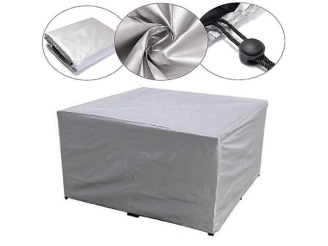Protetor Contra Poeira de Tecido Oxford 210d Prata, Tamanho 135x135x75cm, Resistente À Água e Vento, para Móveis e Atividades Ao Ar Livre 170*94*71cm
