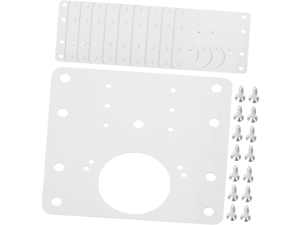 Conjunto De 10 Peças Placas Reparo Reforço Para Portas E Armários