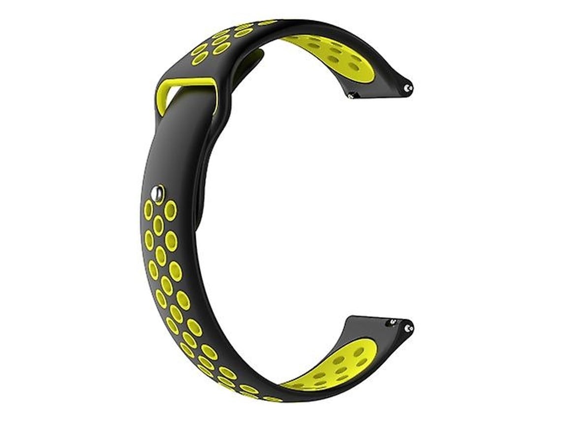 Lurelia Pulseira De Substituição, Compatível Com Relógio Garmin Fenix Chronos, Duas Cores, Preta E Amarela, Acabamento Moderno