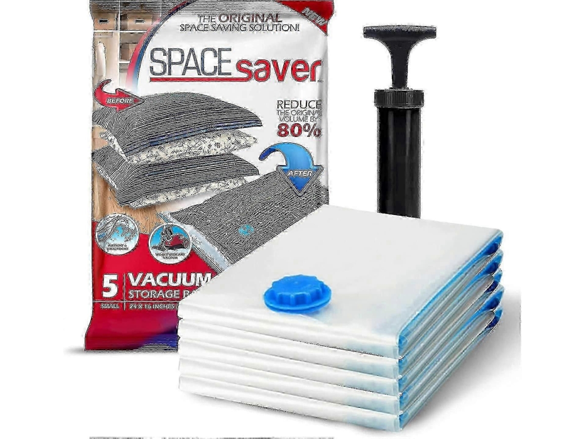 Sacos De Armazenamento Descartáveis ​​spacesaver Premium. 80% Mais Espaço Armazenamento. Bomba Manual Para Sel Adora A Vácuo Viagem Com Fecho Dup