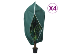Vidaxl Coberturas Para Plantas Com Fecho 4 Pcs 70 G/m² 1,2x1,8 M