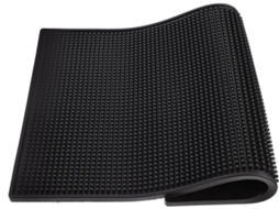 Tapete Retangular Imikeya De Pvc Preto Antiderrapante E Resistente Ao Calor, Com Alta Aderência, Ideal Para Proteção E