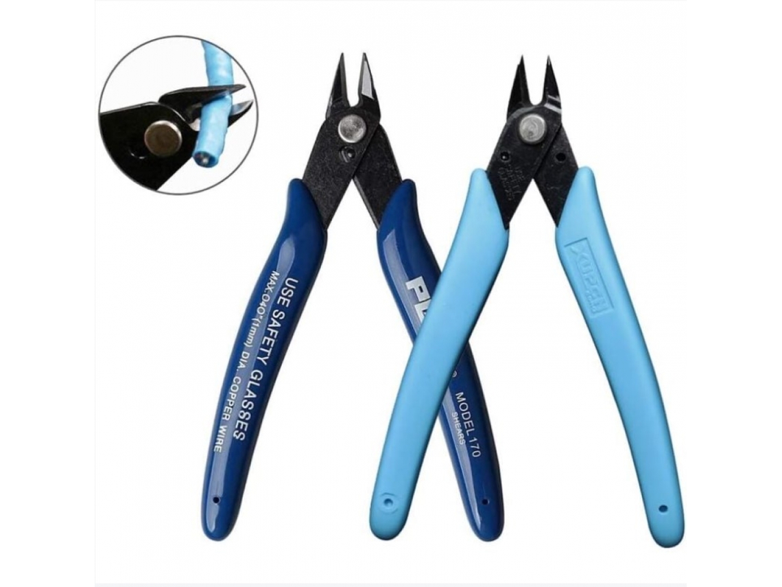 Alicate De Corte Diagonal Com Acionamento Lateral, Ferramenta Precisão Para Reparo Cabos Elétricos/joias (pacote 2) -aquaforge