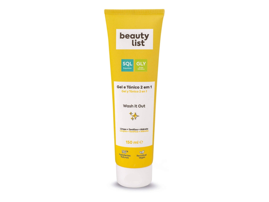 Gel e Tónico Limpeza 2 em 1 Wash it Out BEAUTY LIST