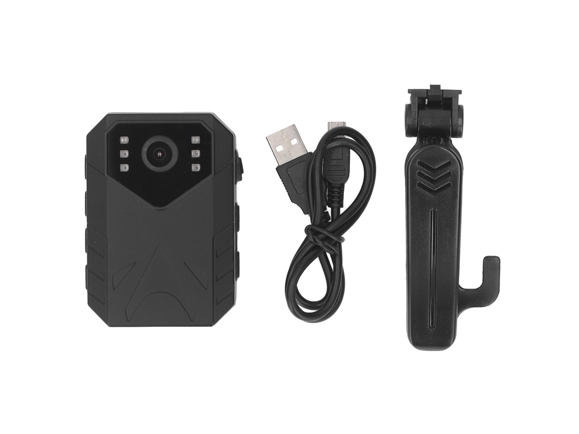 Câmara De Polícia 4k Gravador Corporal Com Clip Tela Tft De 2 Polegadas Visão Noturna Detecção De Movimento