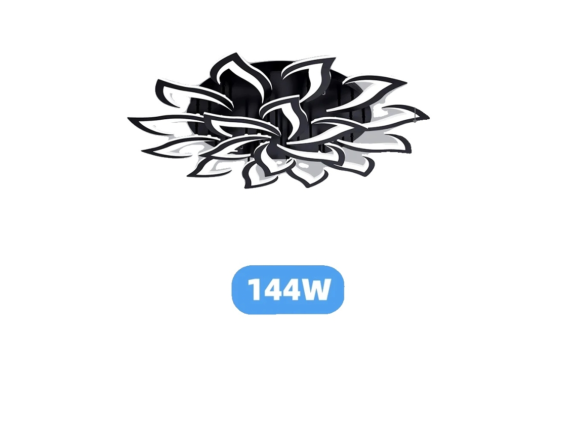 Luz Pendente, Dimerizã¡vel, Recurso De Controle Remoto, Preto 18 Luzes, App Com Rc Dimerizã¡vel Oem
