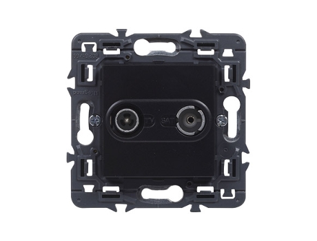 Elec Tv Base 9X9X3.8Cm Emp Final Abs Dark Valena Next Legran LEGRAND
