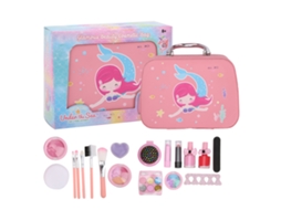 Mali brinquedo de Maquiagem para Meninas Lável Jogo de Faz de Conta com Bolsa Abs 3+