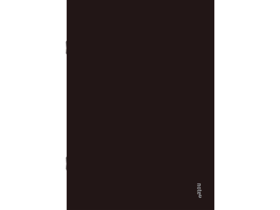Caderno Agrafado Plastificado Quadriculado A5 Preto NOTE!
