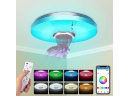 Luminária De Teto Led, 36w, Comando Remoto, Bluetooth, App, Para Sala, Quarto, Corredor, Cozinha Ou Escritório