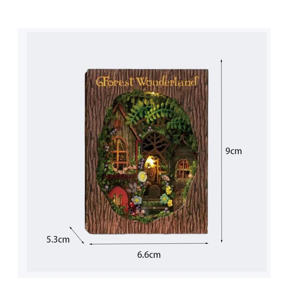 Kit de Montagem de Cubo Mágico 3d de Madeira Estilo Flip "floresta Mágica" Mini Quebra cabeça Cubo Mágico MDUG