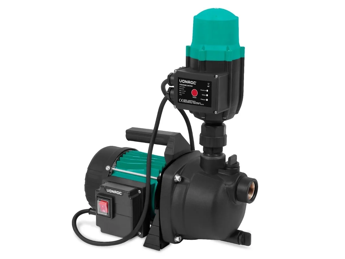 Bomba Hidrófora VONROC Bomba Automática800 W3300 LH com Interruptor de Pressão