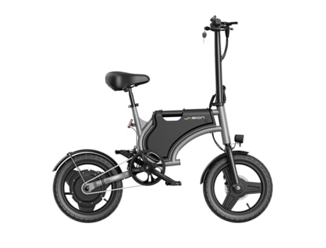 Bicicleta Elétrica Jasion Jc1 Motor 250w 36v5.2ah Pneus De 14 Polegadas Travões Mecânicos Cinza