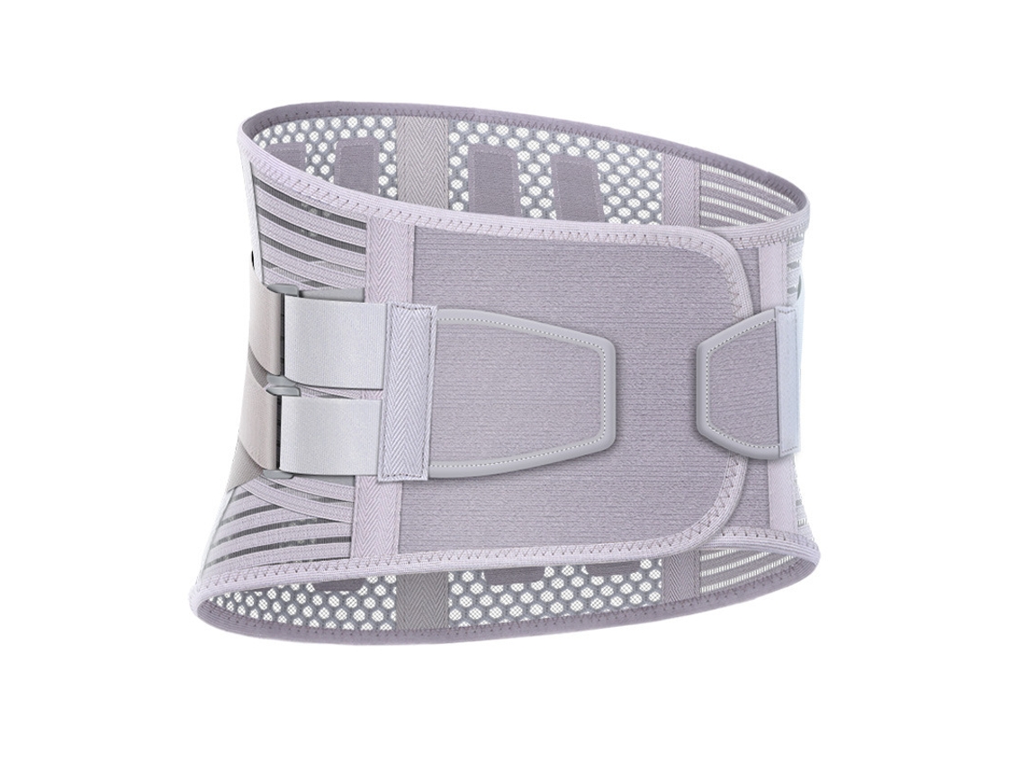 Suporte Lombar Ajustável, Cinza, Tamanho M(circunferência Adequada: 63, 82 Cm)