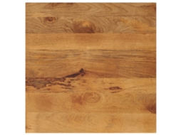 Vidaxl Tampo De Mesa Quadrado 70x70x3,8 Cm Mangueira Maciça